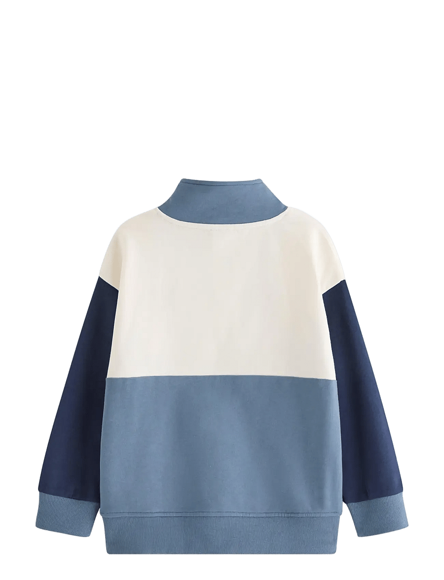 Lindex - Sweatshirt with half-zip - džemprid - dark dusty blue - 2