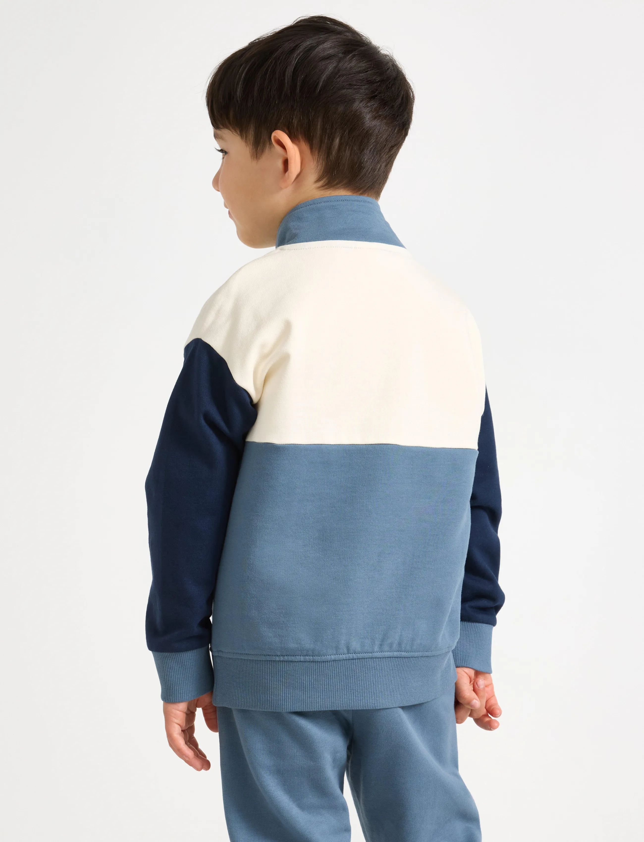 Lindex - Sweatshirt with half-zip - dark dusty blue - 3