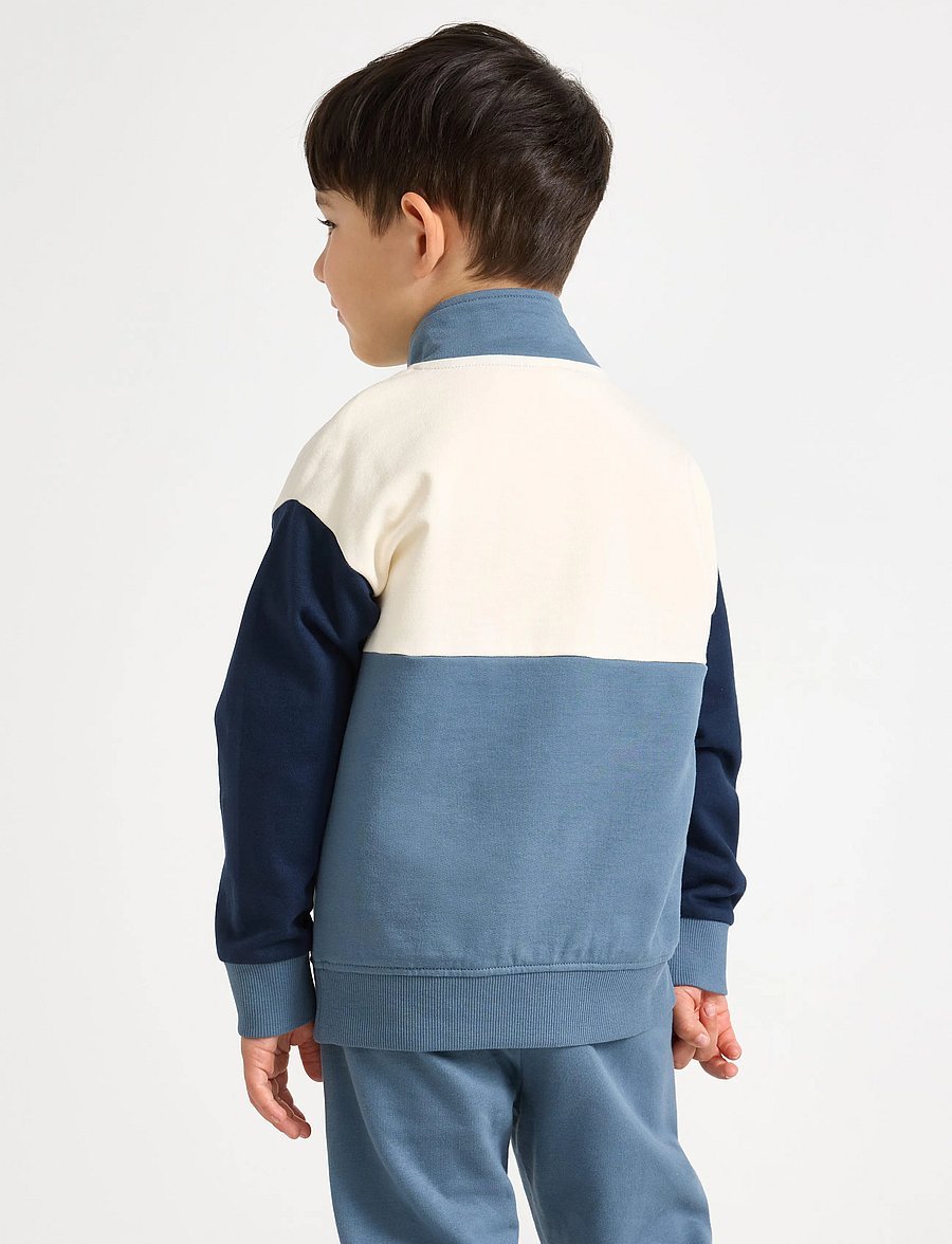 Lindex - Sweatshirt with half-zip - džemprid - dark dusty blue - 3