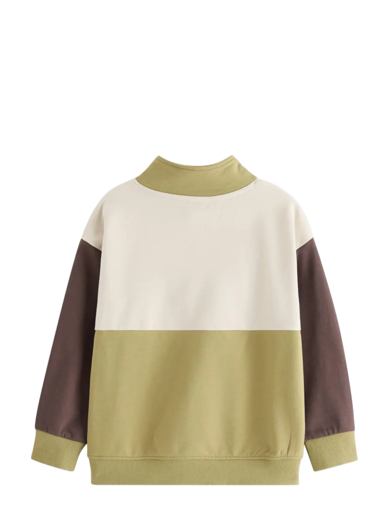 Lindex - Sweatshirt with half-zip - trøjer - khaki - 2