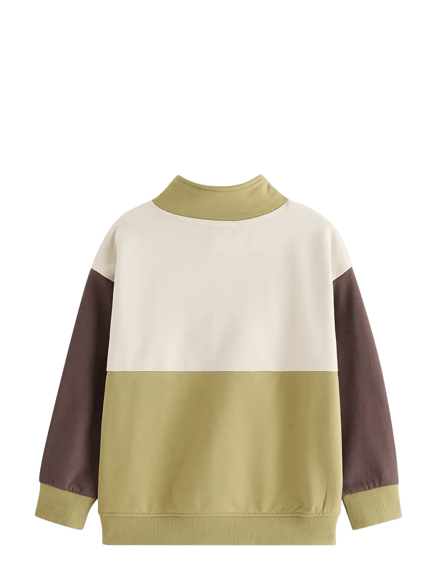 Lindex - Sweatshirt with half-zip - džemprid - khaki - 2