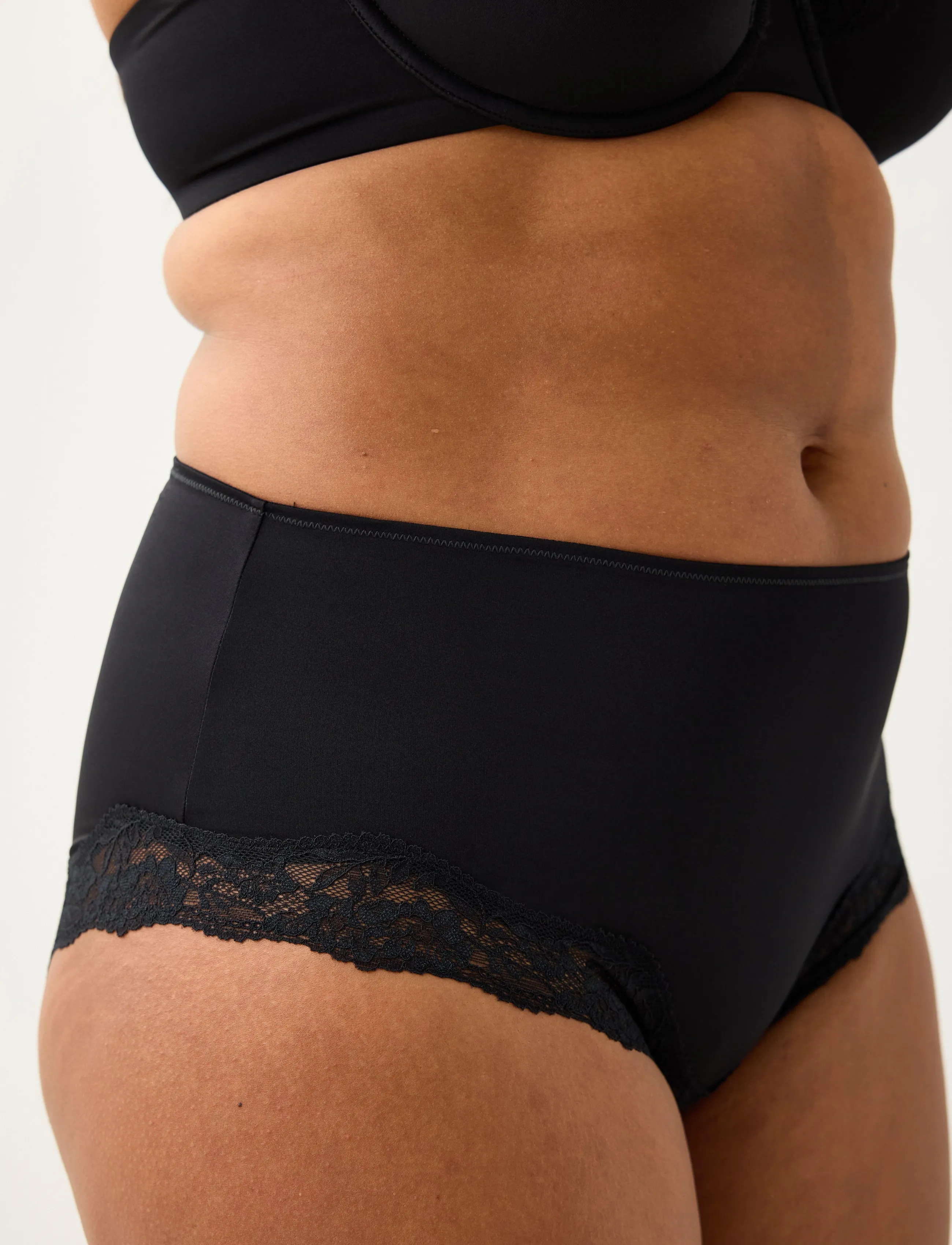Lindex - Briefs with high waist - black - 4
