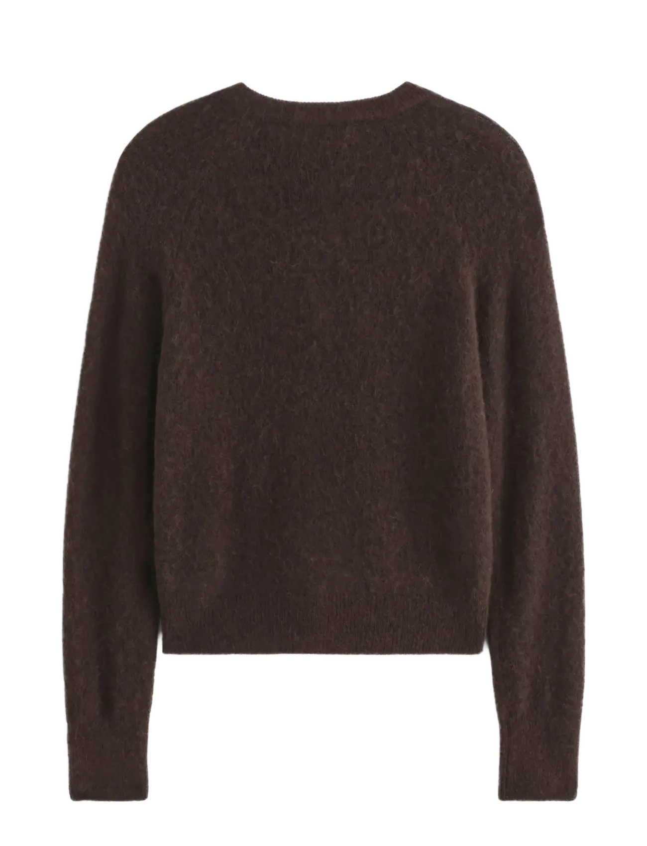 Lindex - Fine-knit cardigan in wool blend - strickjacken - dark brown - 2