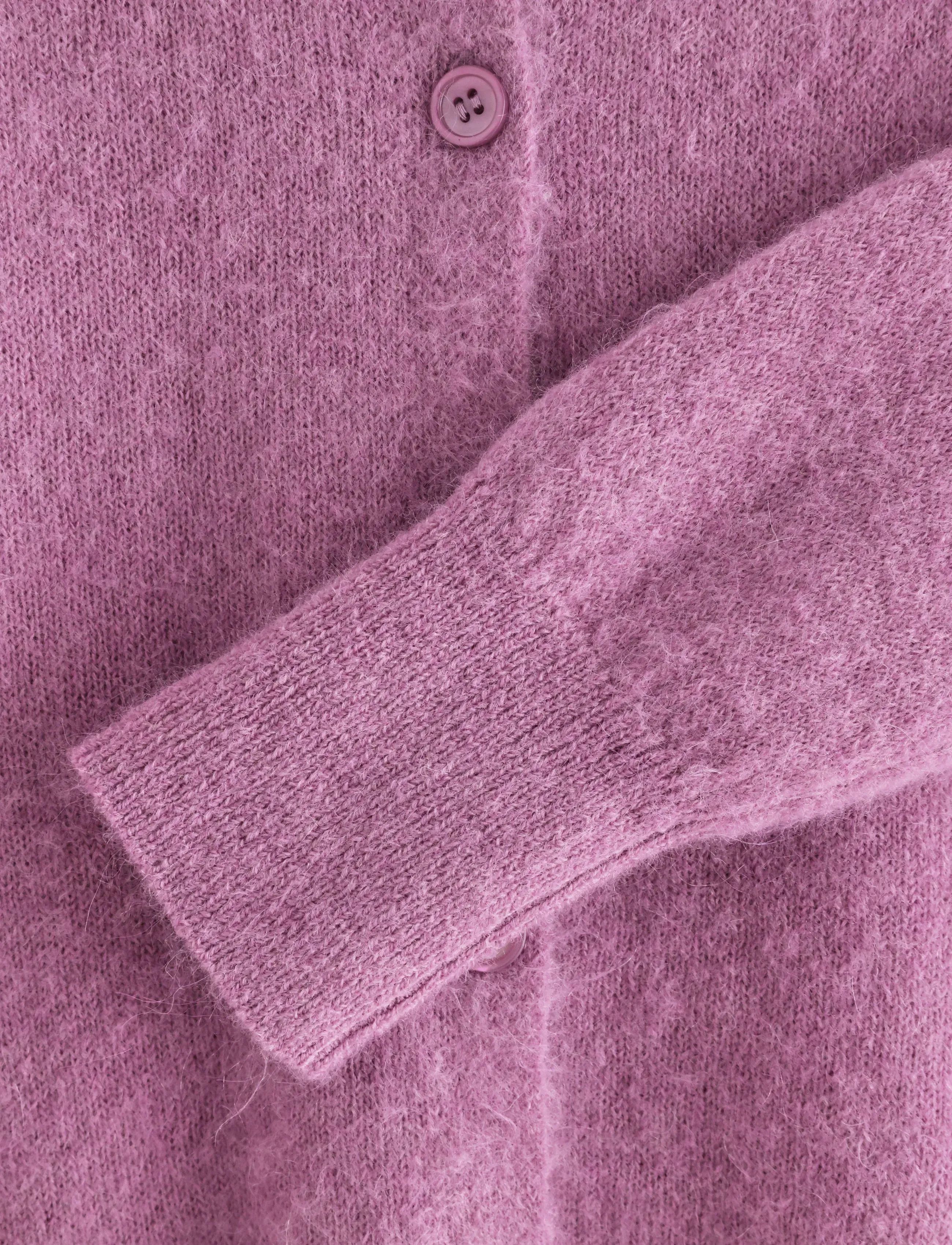 Lindex - Fine-knit cardigan in wool blend - cardigans - lilac - 5