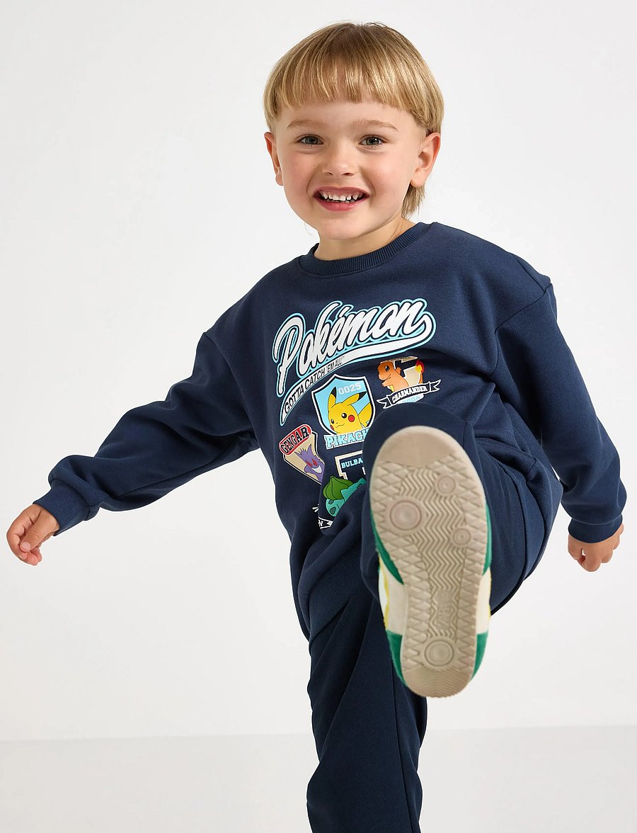 Lindex - Pokémon sweatshirt with brushed inside - dark blue - 0