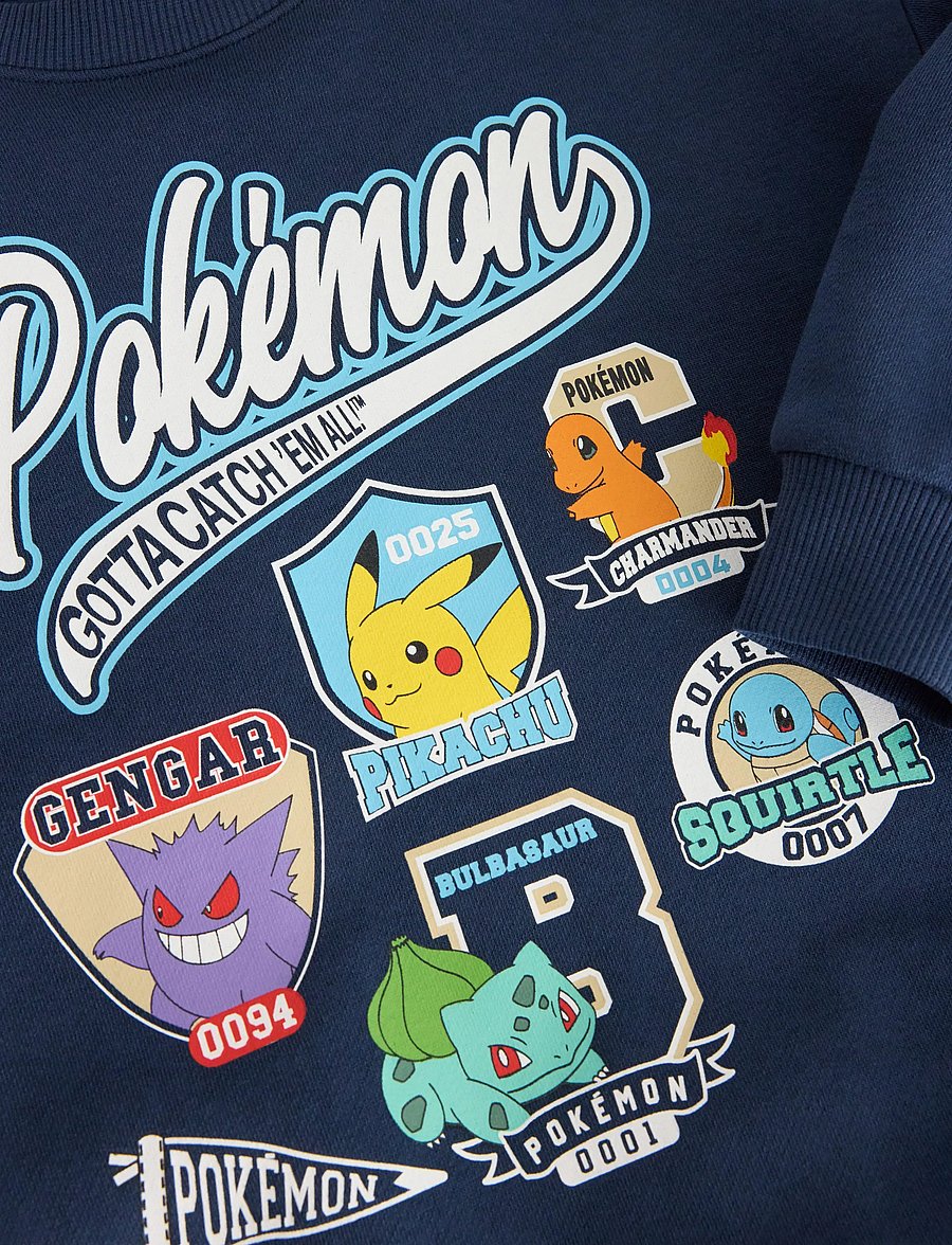 Lindex - Pokémon sweatshirt with brushed inside - dark blue - 5