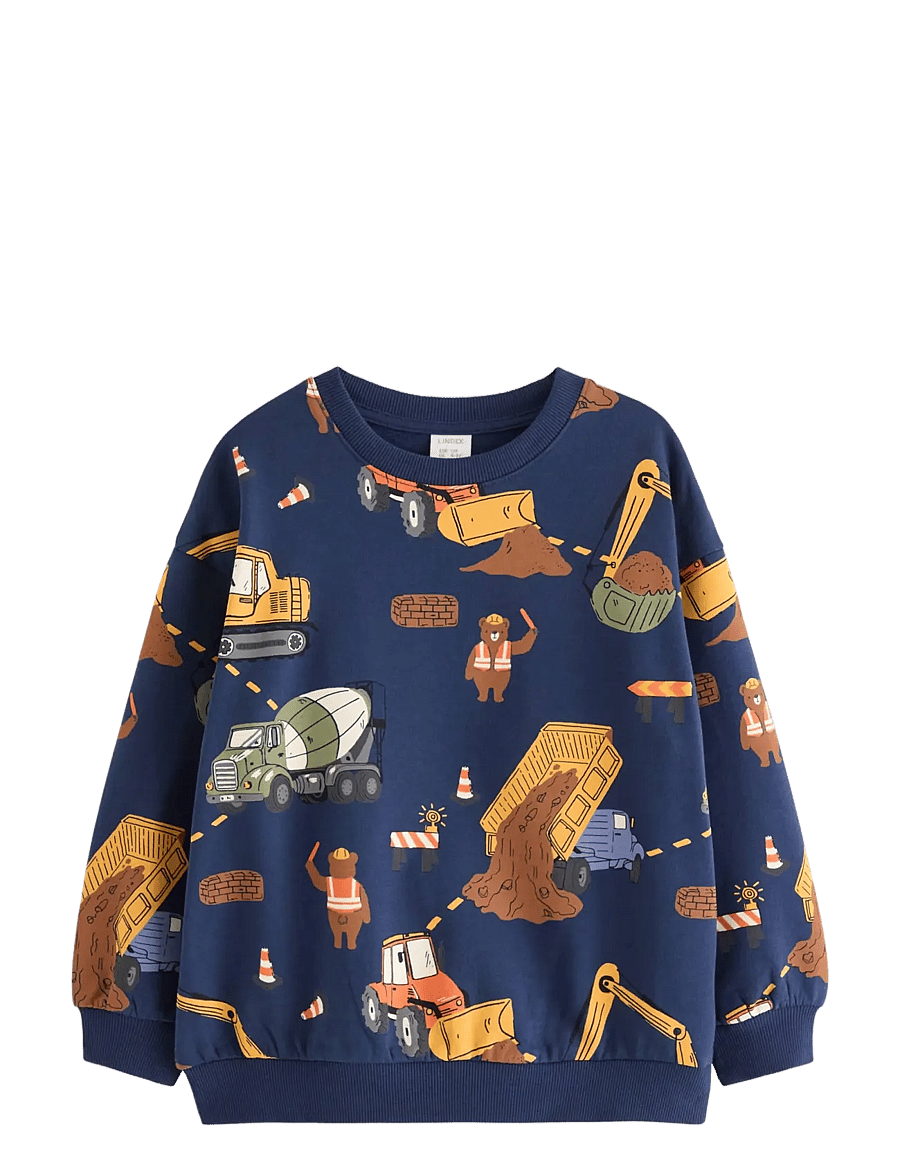 Lindex - Sweatshirt with brushed inside - sweatshirts - dark blue - 1