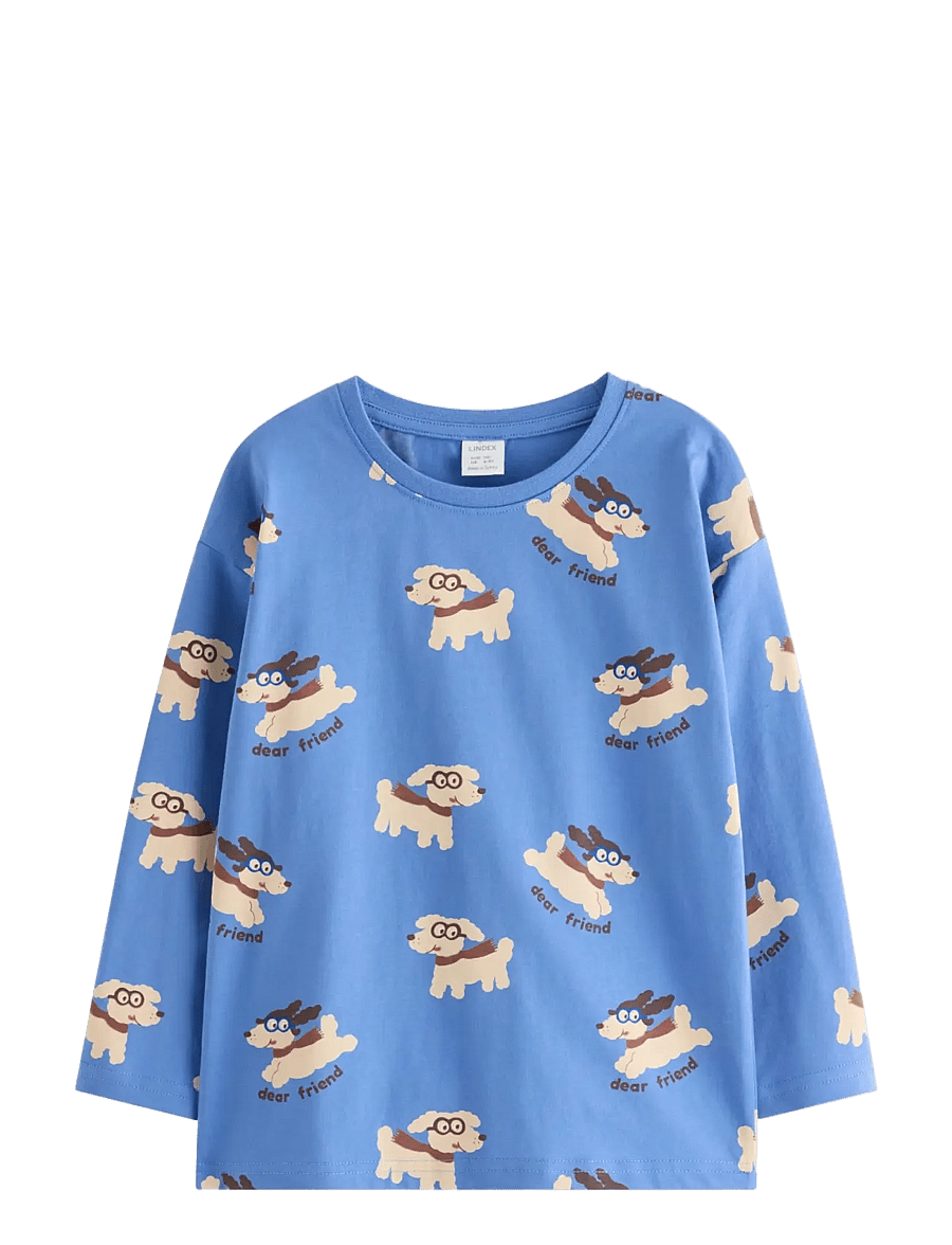 Lindex - Long-sleeved top - t-shirts à manches longues - blue - 1