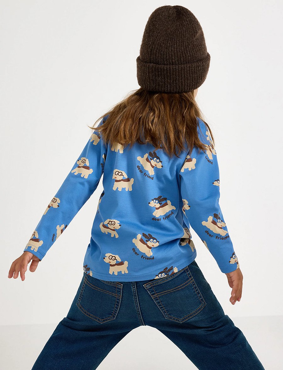 Lindex - Long-sleeved top - t-shirts à manches longues - blue - 3