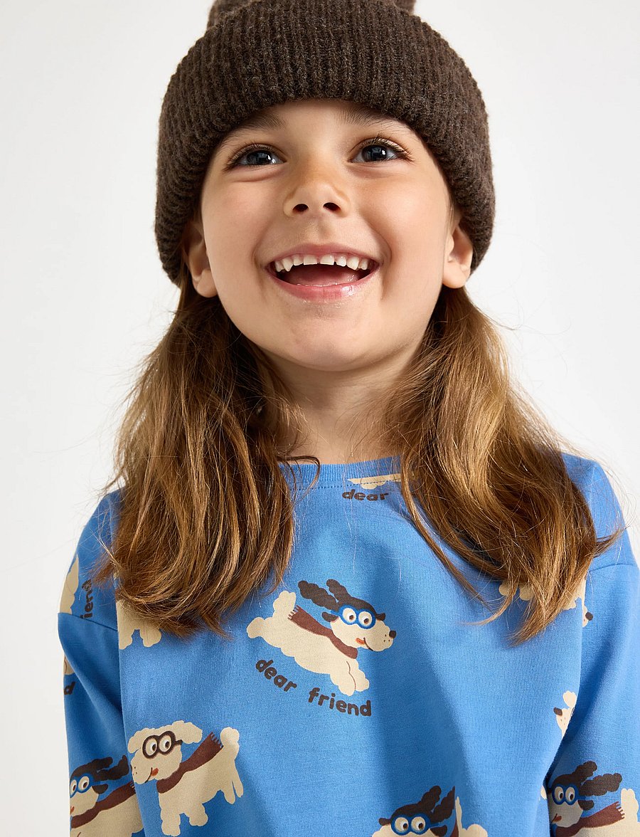 Lindex - Long-sleeved top - t-shirts à manches longues - blue - 4