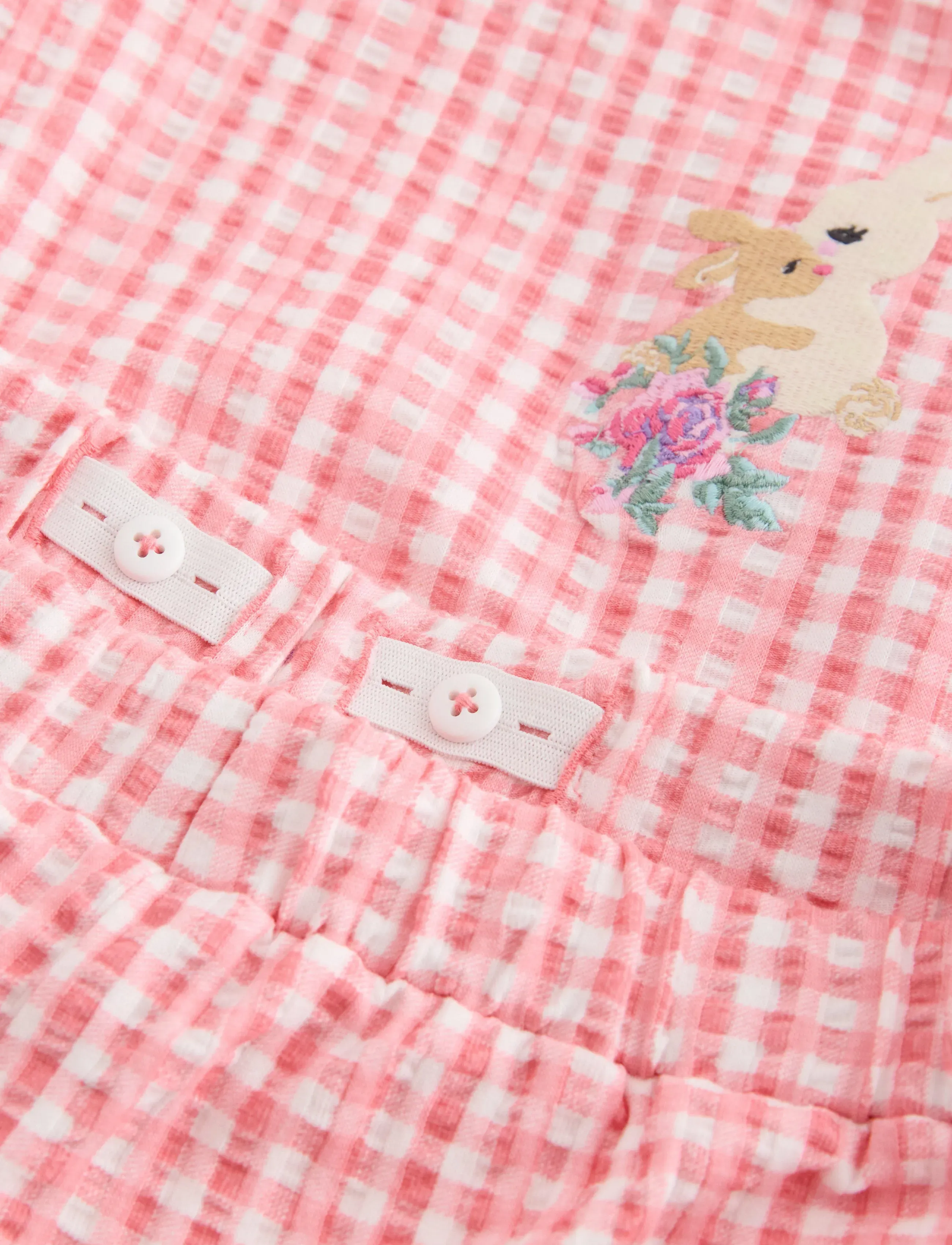 Lindex - Pyjama set in gingham - sets - pink - 5