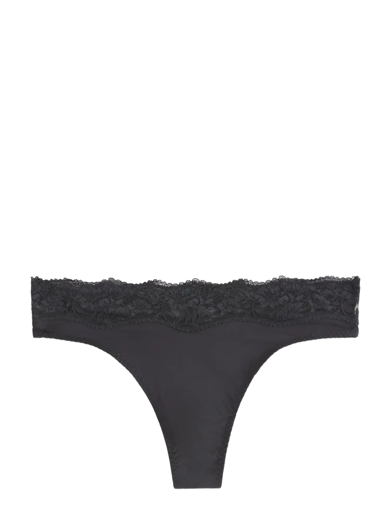 Lindex Thong with regular waist - Tangas - BLACK / black