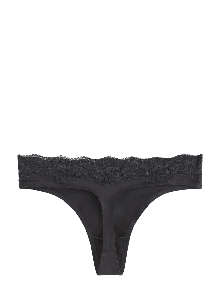 Lindex - Thong with regular waist - stringtrosor - black - 2