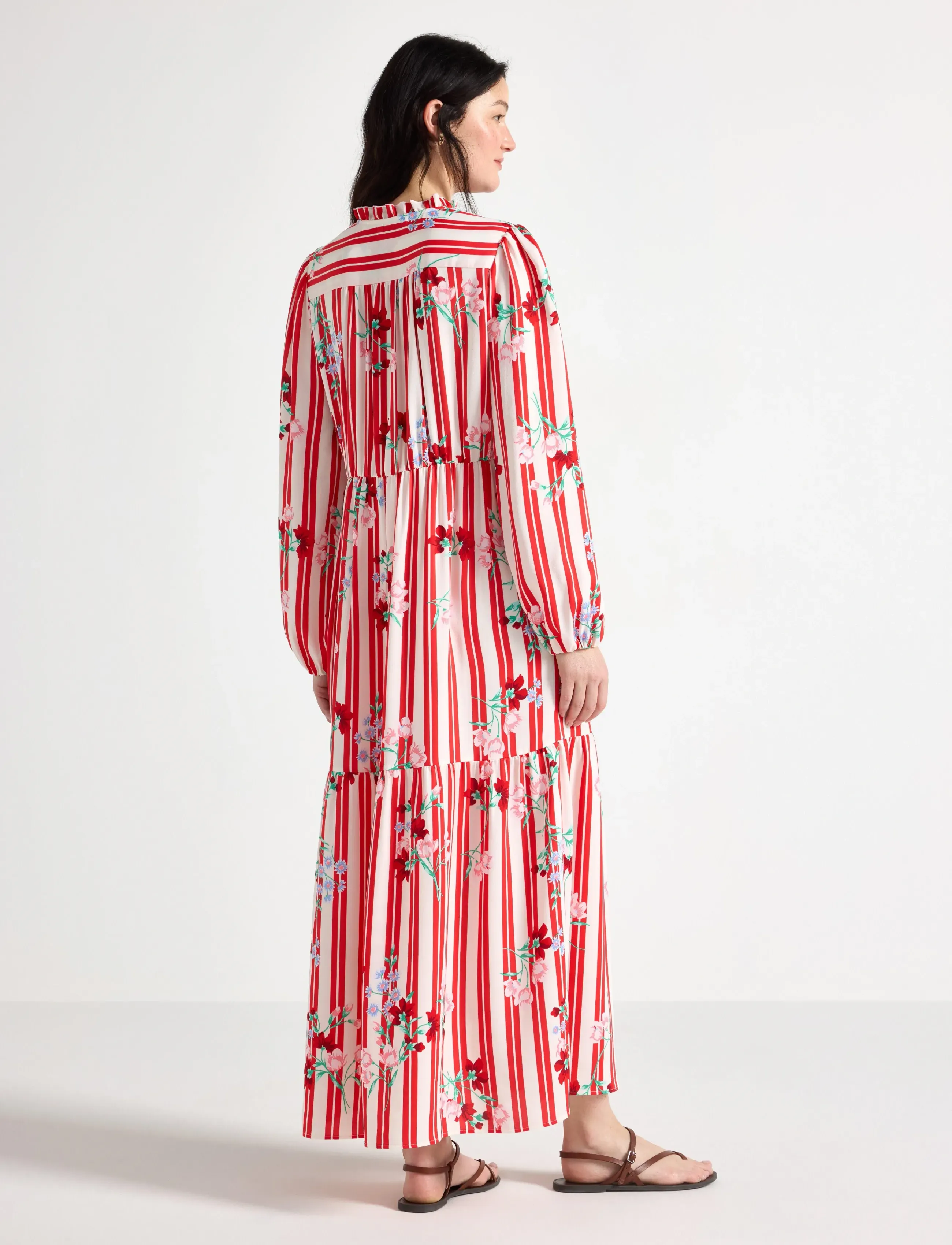 Lindex - Long-sleeved maxi dress - maxikleider - red - 3