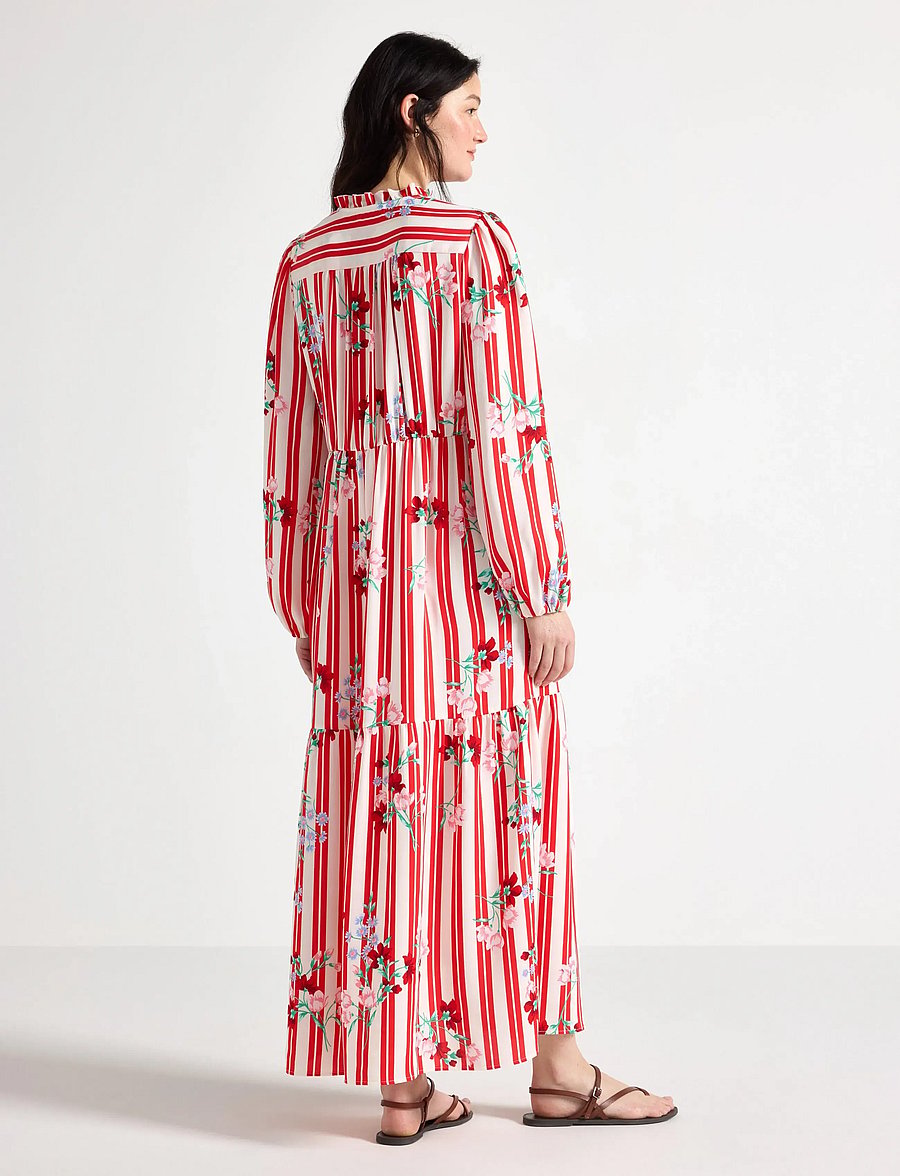 Lindex - Long-sleeved maxi dress - maxi kjoler - red - 3