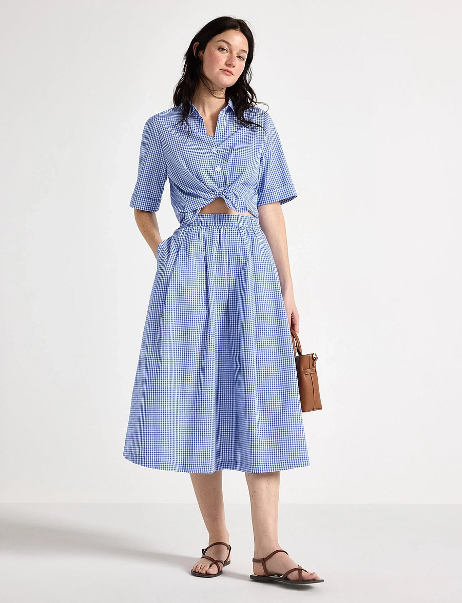 Lindex - Midi skirt - midi kjolar - strong blue - 0