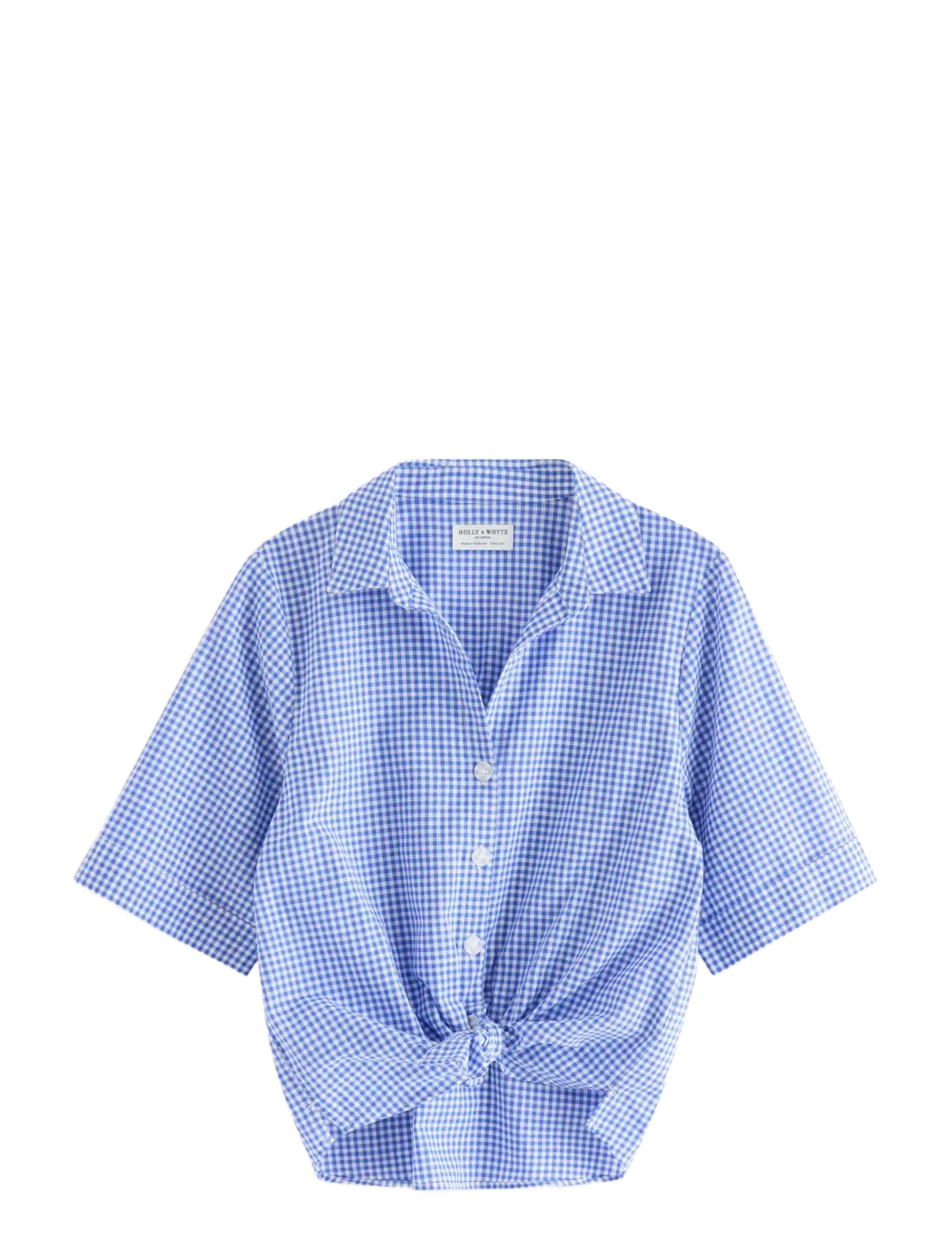 LINDEX Kurzärmelig Shirt Blau - L - Damen