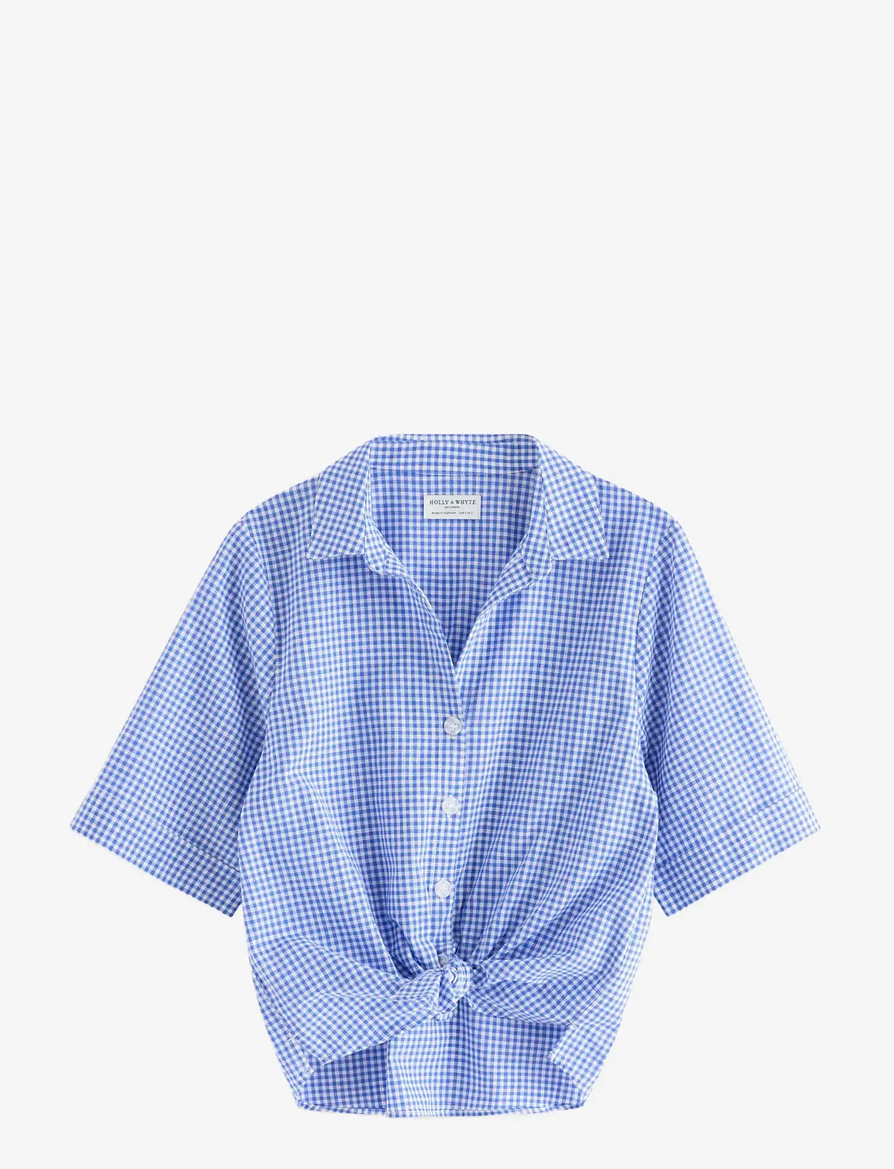 Lindex - Short-sleeved shirt - kortærmede skjorter - strong blue - 1