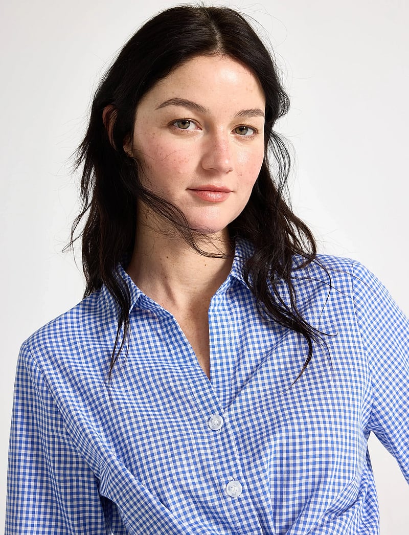 Lindex - Short-sleeved shirt - kortærmede skjorter - strong blue - 4