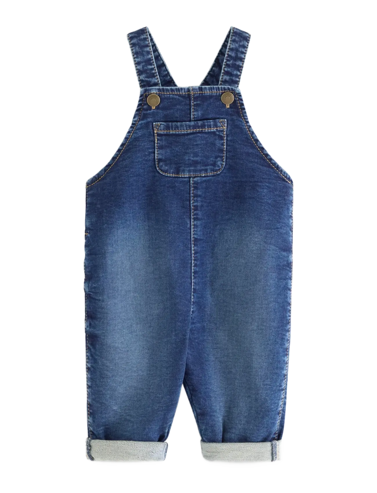 Lindex Dungarees In Denim, Børn, Denim Smækbukser, Blå, Str: 92