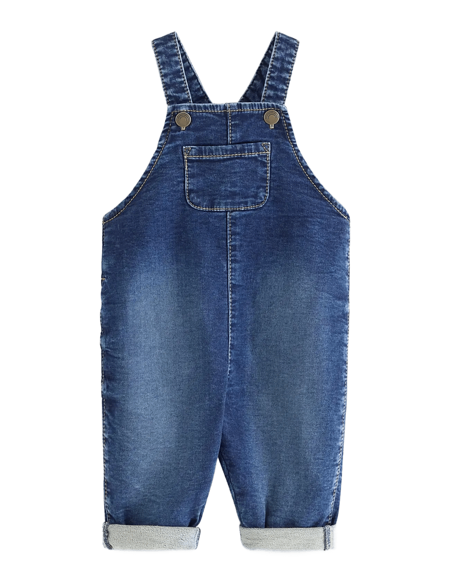 Lindex - Dungarees in denim - denim blue - 0