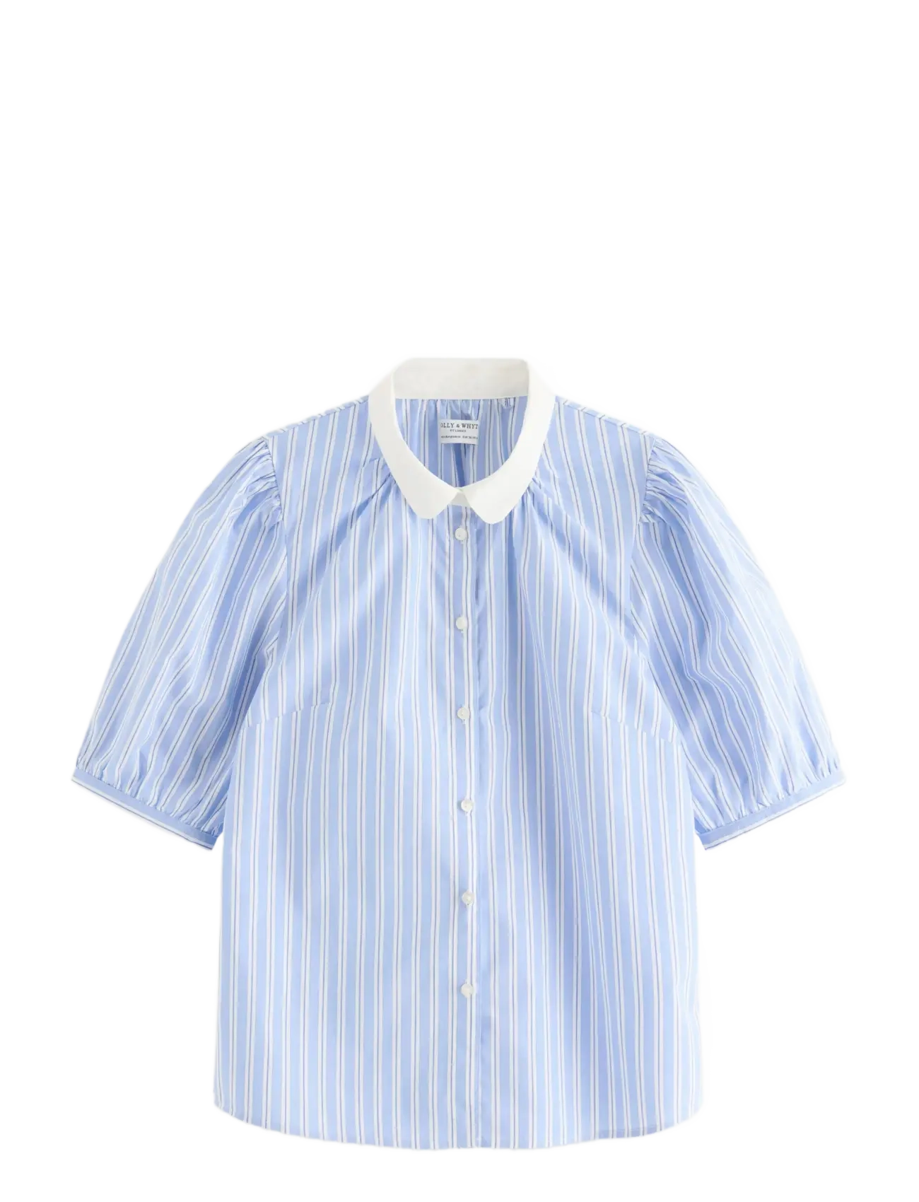 Lindex - Blouse with puff sleeves - light dusty blue - 1