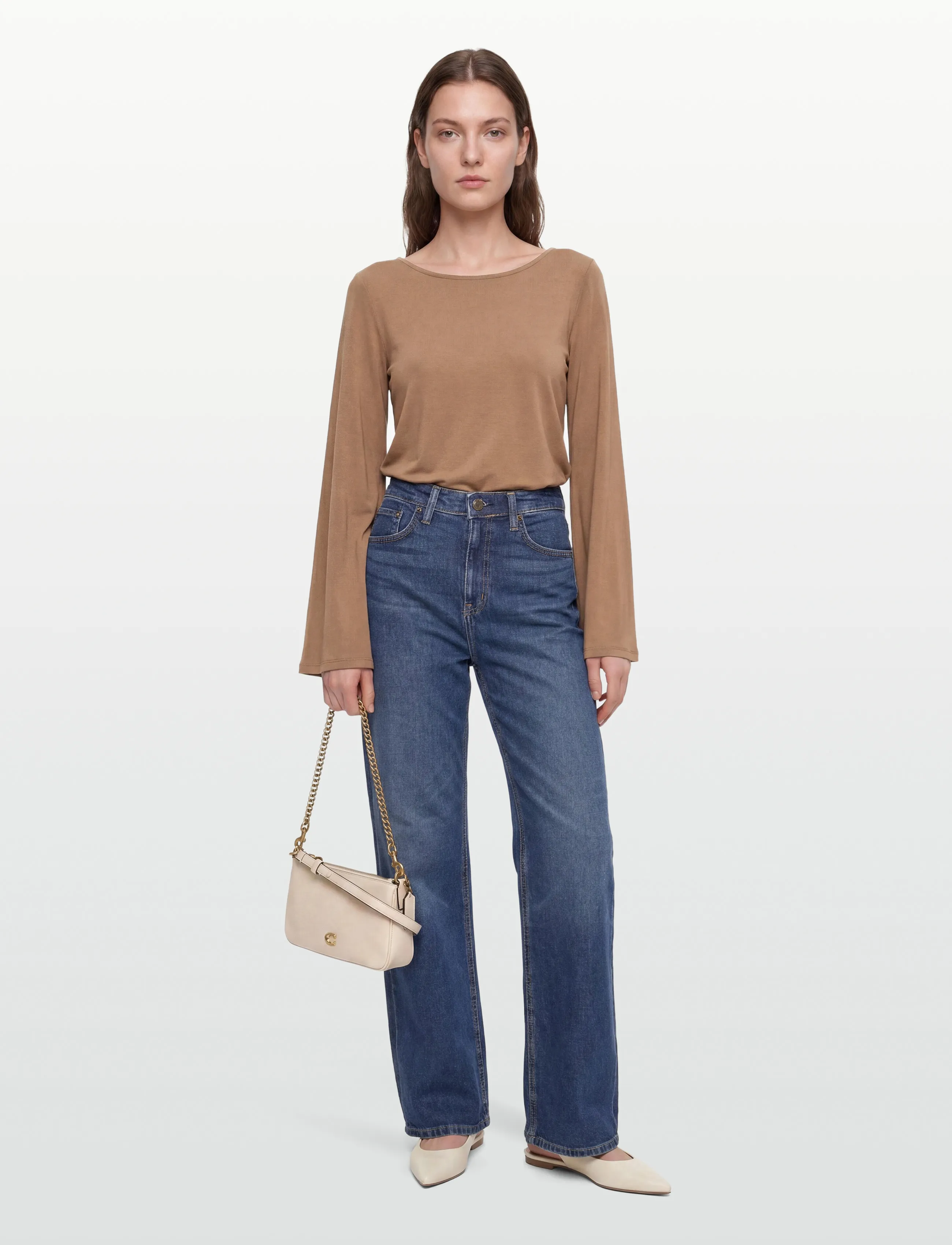 Lindex Top Tully - T-shirts & Tops - BROWN / brown