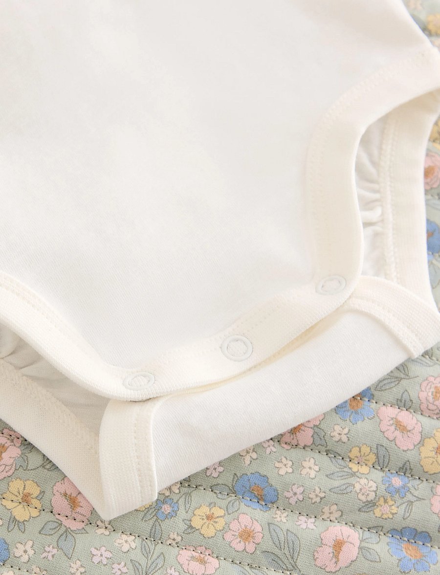 Lindex - Set with bodysuit and vest - light dusty white - 2