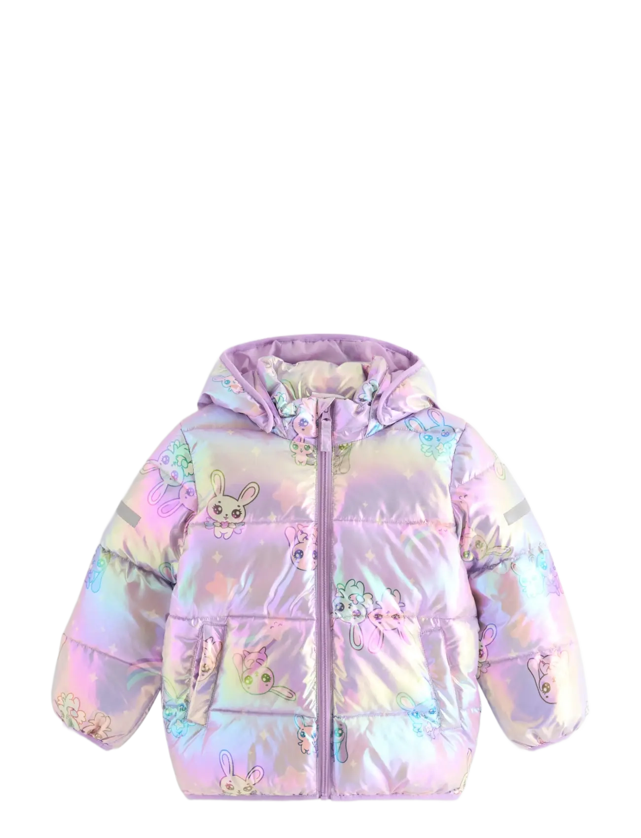 Lindex Puffer jacket with detachable hood - Veste d'hiver - LIGHT LILAC / purple