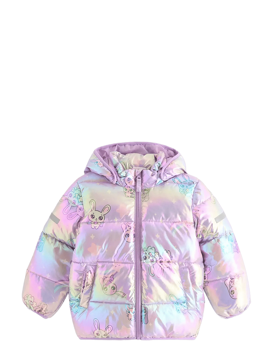 Lindex - Puffer jacket with detachable hood - winterjacke - light lilac - 1