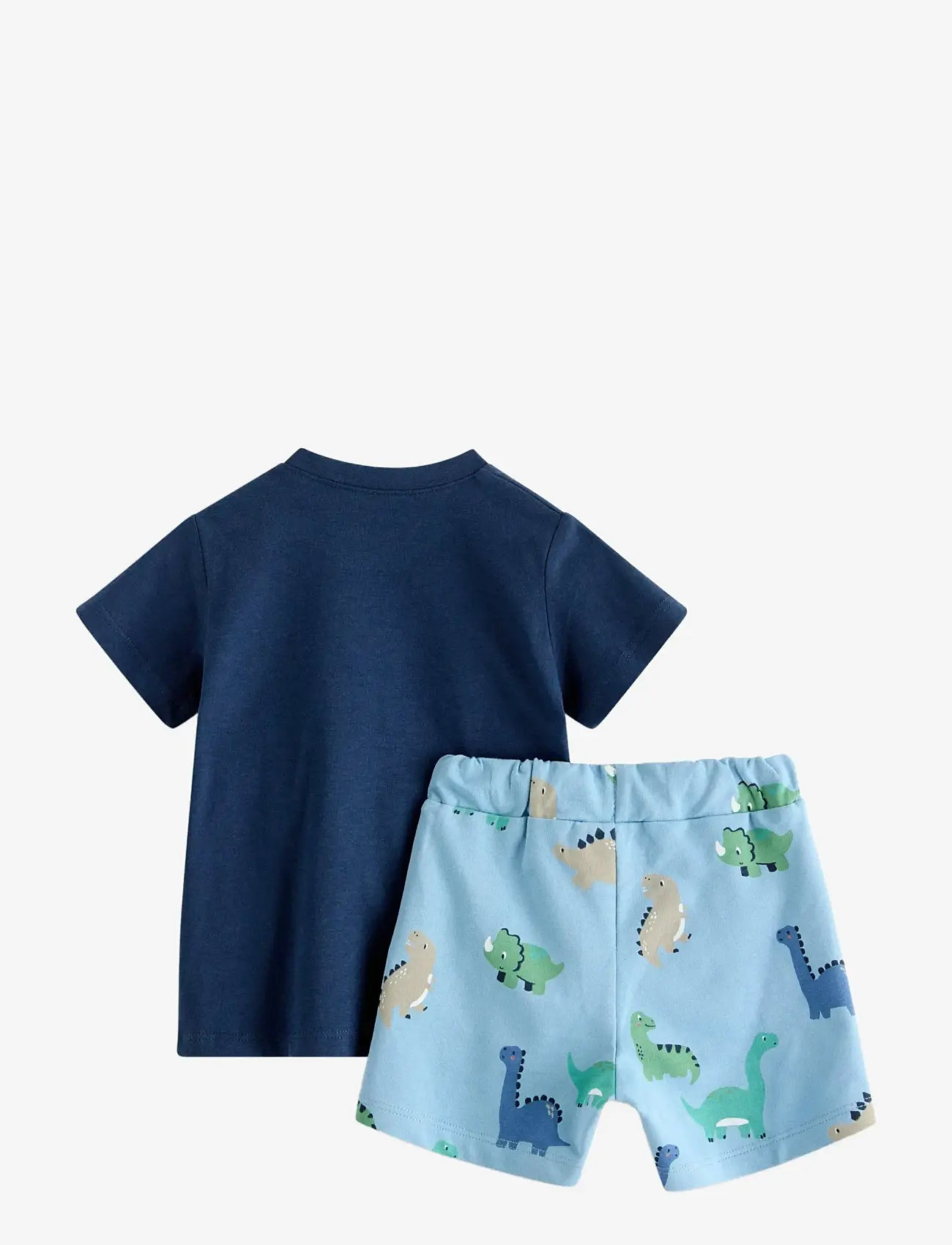 Lindex - Set with top and shorts - set med kortärmad t-shirt - light blue - 1