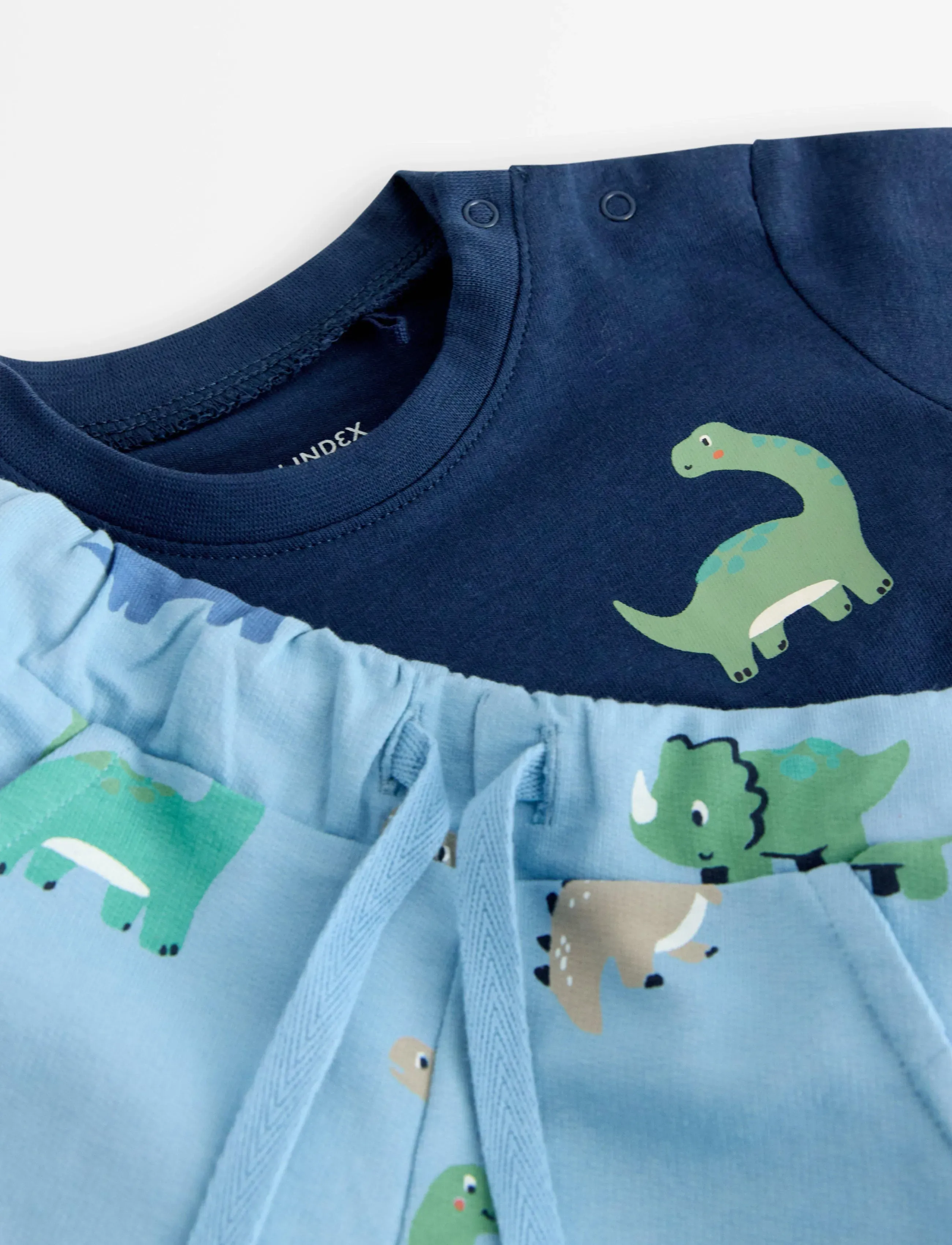 Lindex - Set with top and shorts - pirkite pagal amžių - light blue - 2