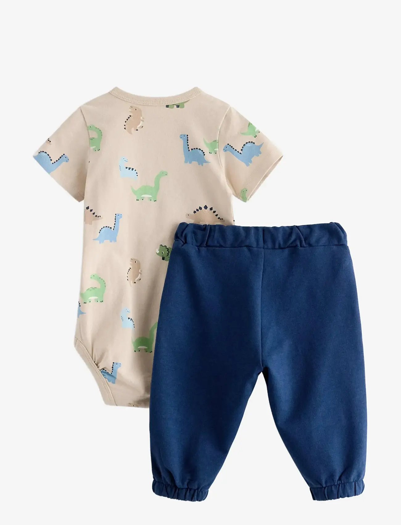 Lindex - Set with bodysuit and joggers - set med body - light beige - 1