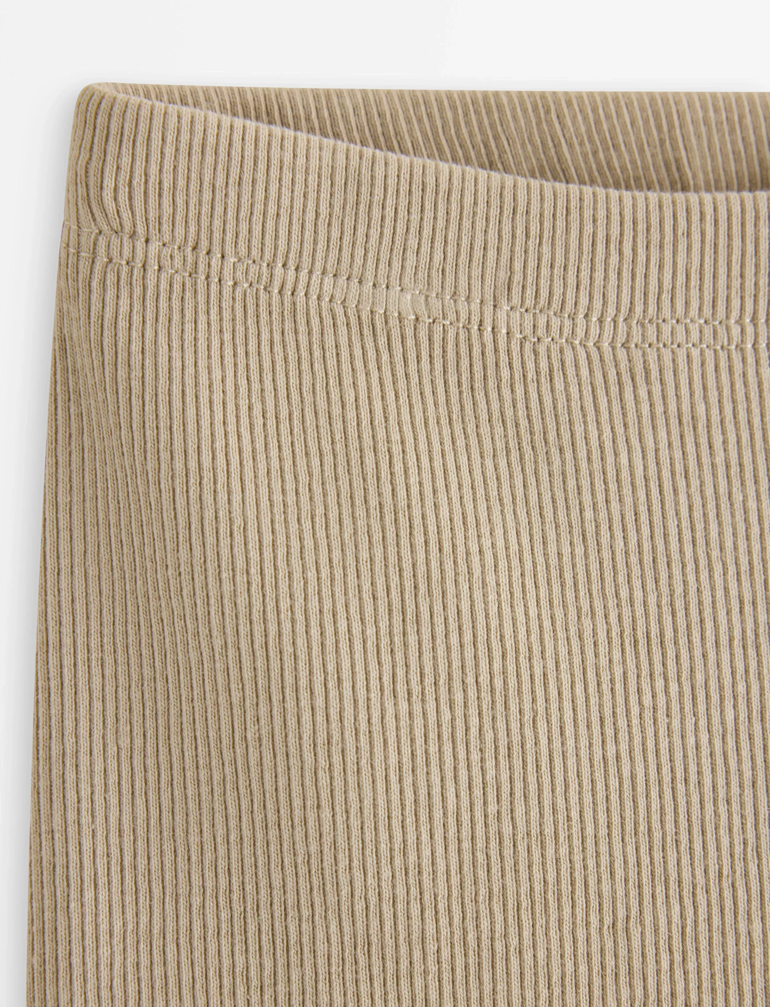 Lindex - Ribbed leggings - beige - 2