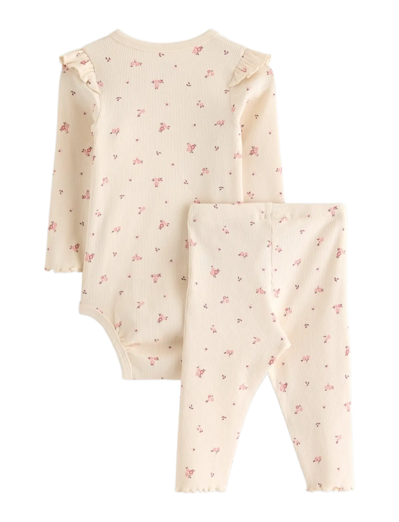 Lindex - Set with wrap bodysuit and leggings - bodiga komplektid - white - 1