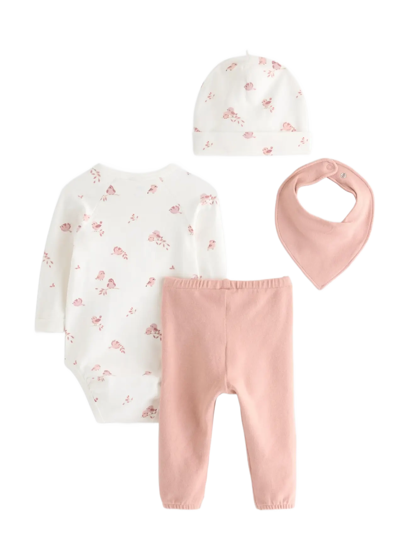 Lindex - 4-piece baby starter kit - dusty pink - 1