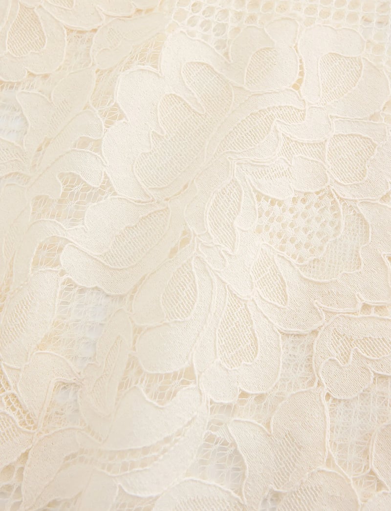 Lindex - Maxi skirt in lace - maxi nederdele - light beige - 5
