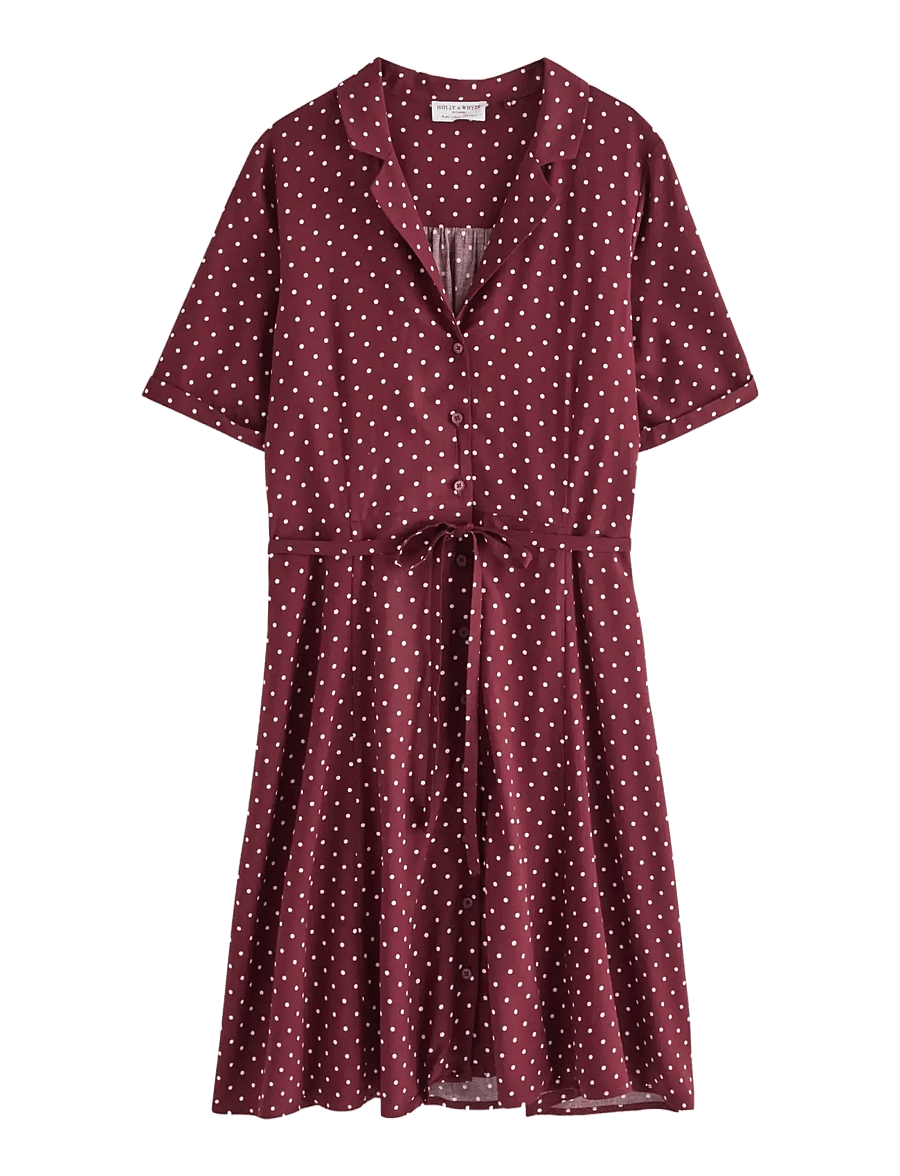Lindex - Woven mini dress - hemdkleider - dark red - 1
