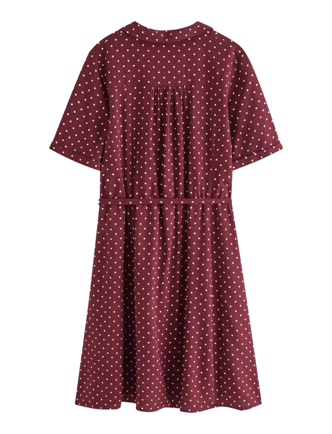 Lindex - Woven mini dress - särkkleidid - dark red - 2