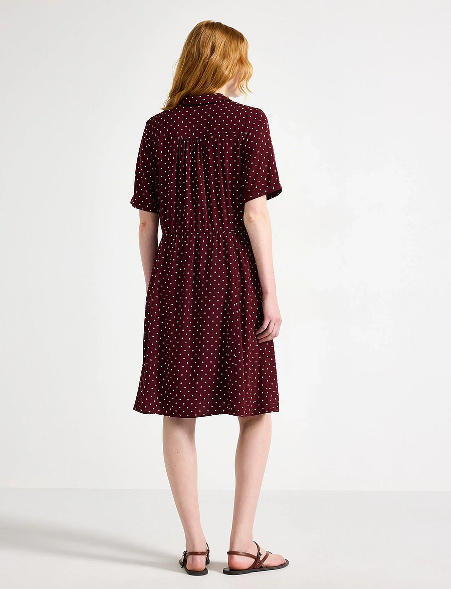 Lindex - Woven mini dress - hemdkleider - dark red - 3