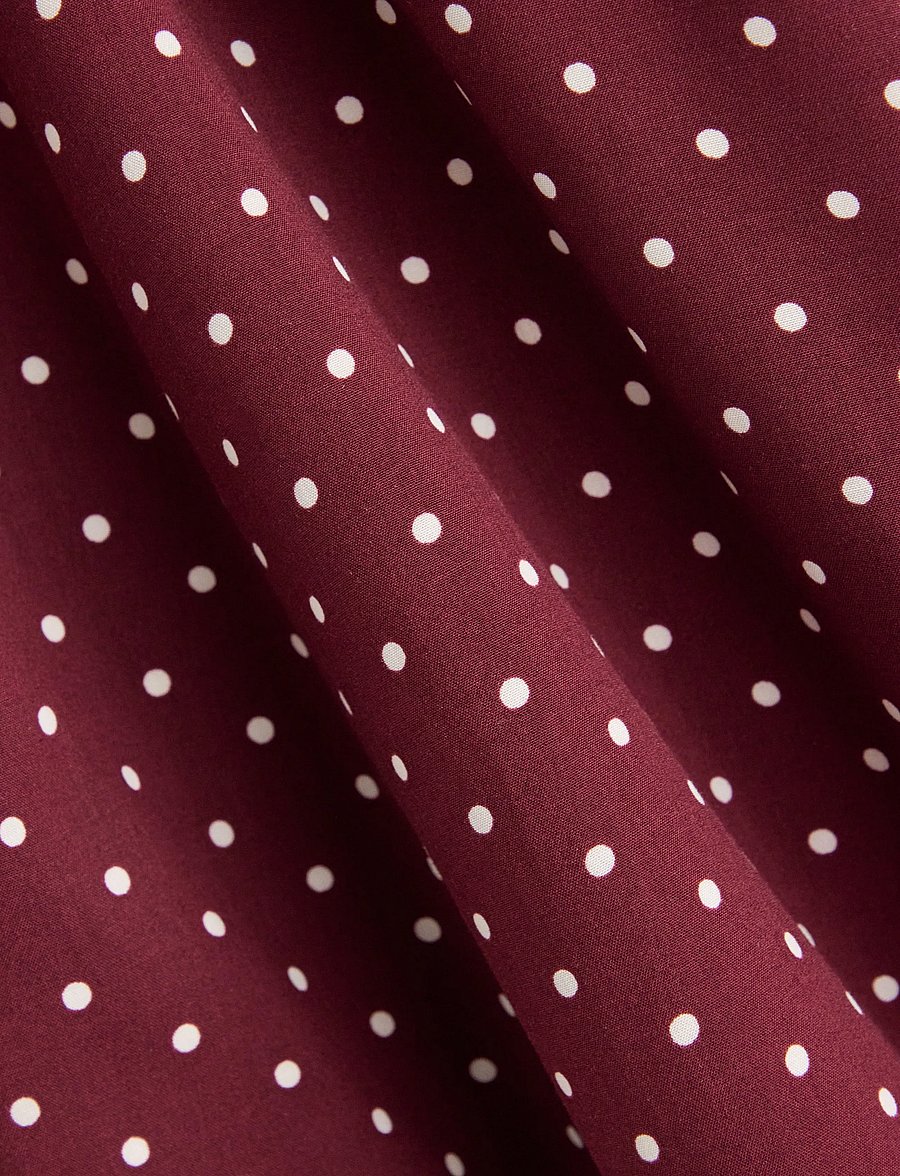 Lindex - Woven mini dress - hemdkleider - dark red - 5