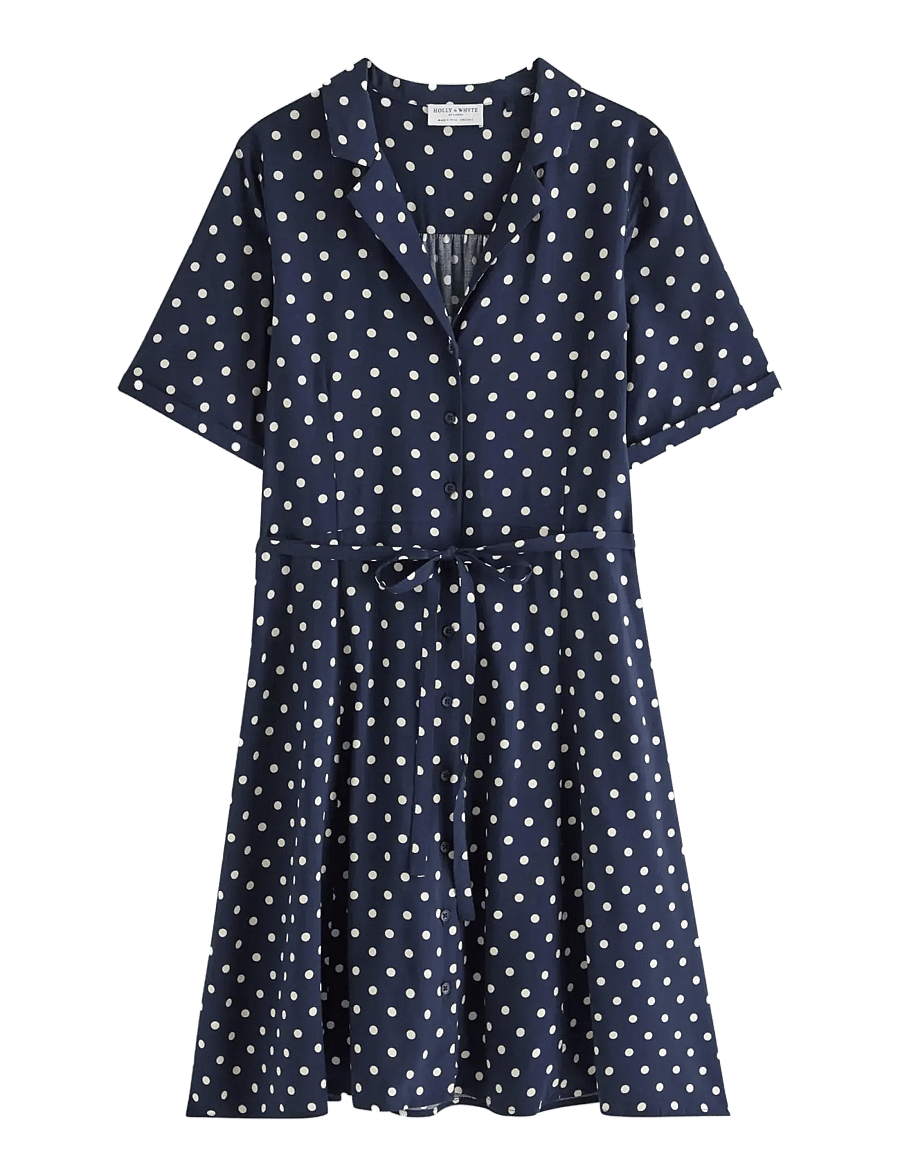 Lindex - Woven mini dress - skjortklänningar - navy - 1