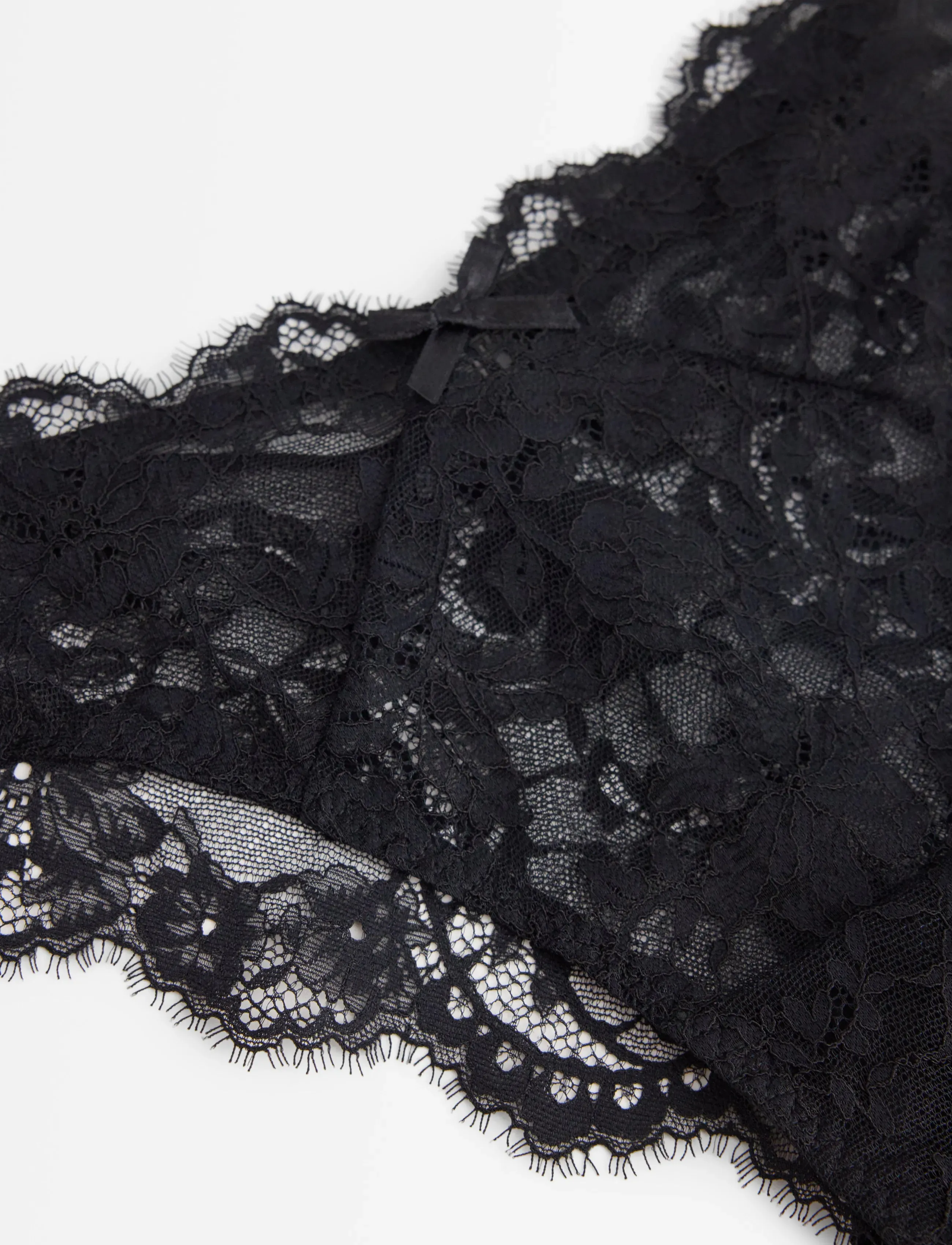 Lindex - Brazilian briefs in lace - brazilian slips - black - 5