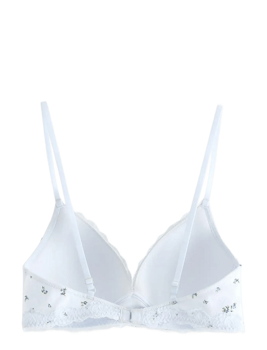 Lindex - Soft bra in pointelle - push-up bh:ar - light blue - 2