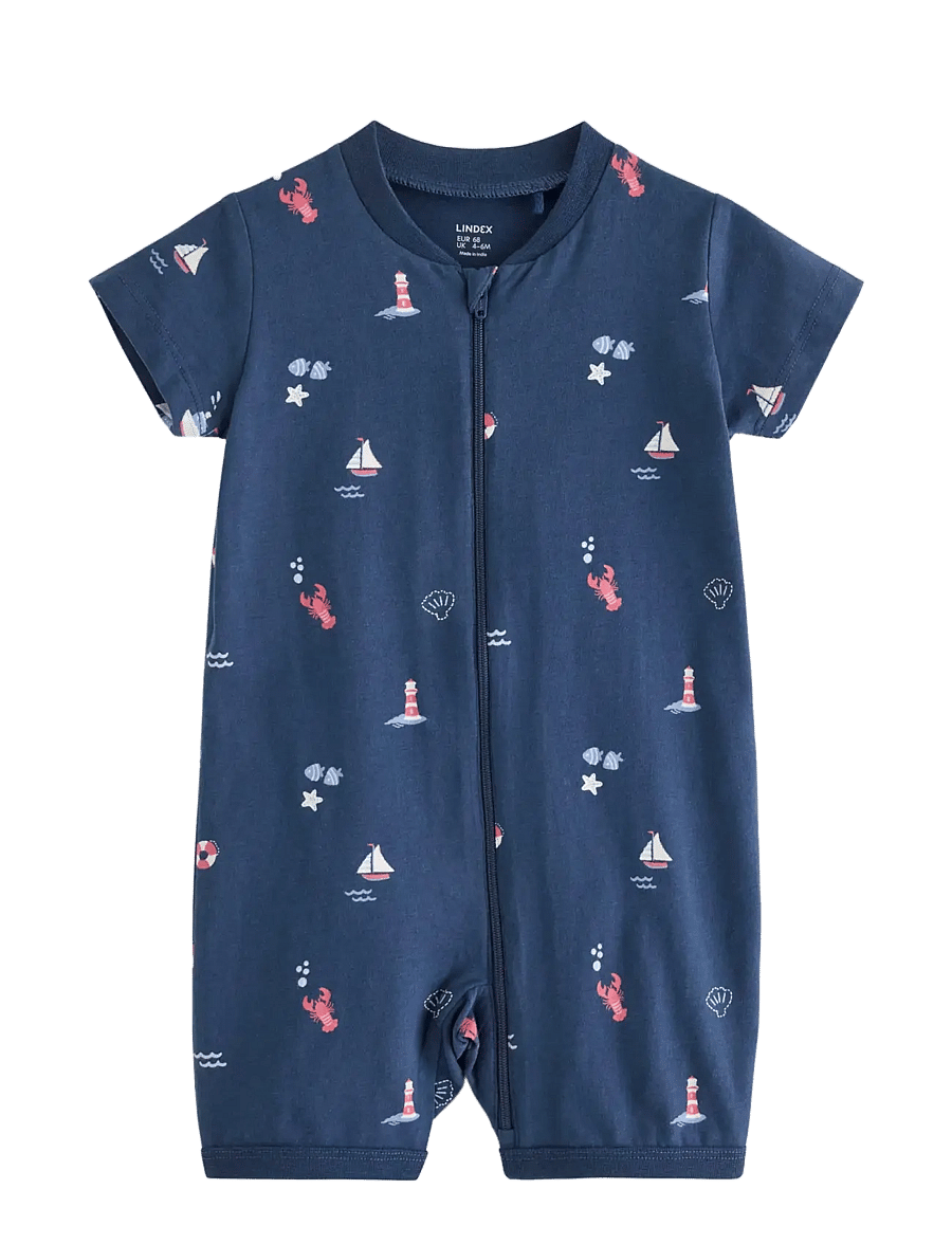 Lindex - Pyjama romper - natdragter - dark blue - 0