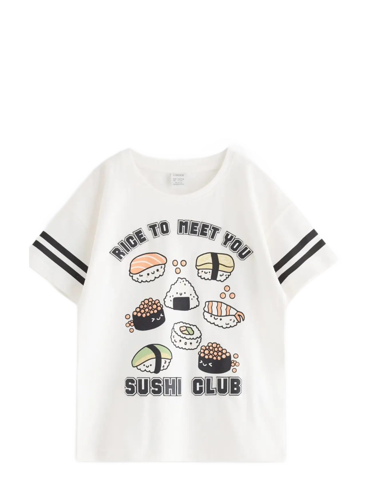 Lindex T-shirt in cotton - Topid ja T-särgid - LIGHT DUSTY WHITE / cream