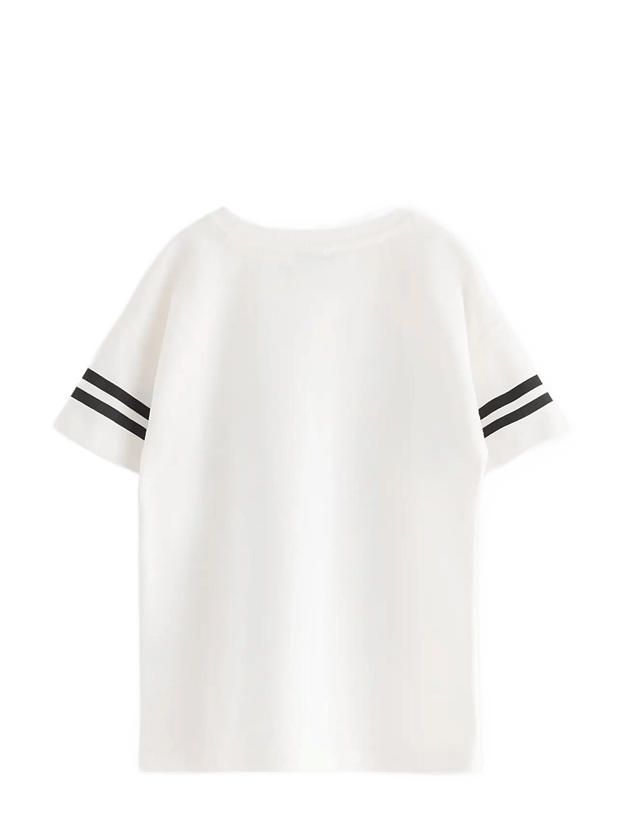 Lindex - T-shirt in cotton - kortærmede t-shirts - light dusty white - 2