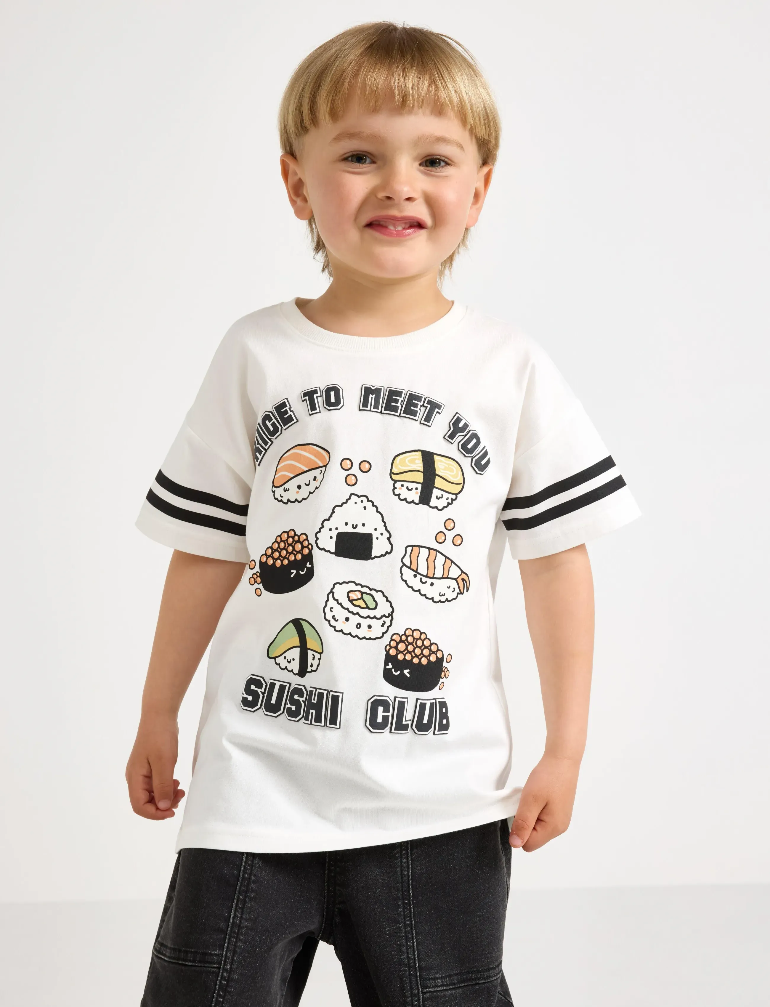Lindex T-Shirt In Cotton, 92, Cream, T-Shirts > Kortærmede, Børn