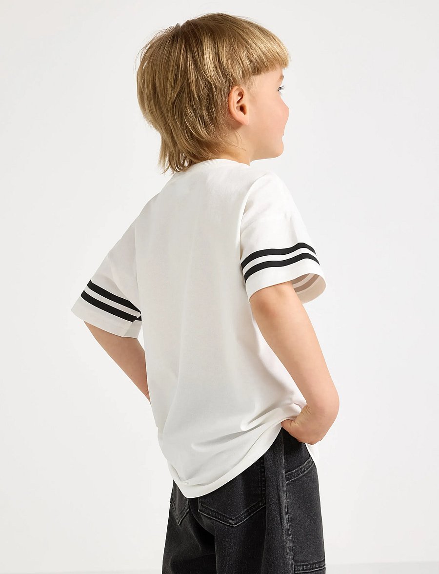 Lindex - T-shirt in cotton - kortærmede t-shirts - light dusty white - 3