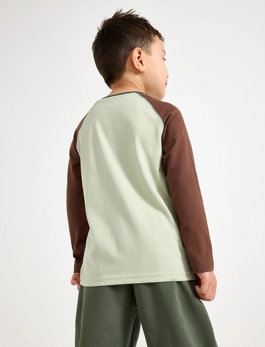Lindex - Long-sleeved top with reversible sequins motif - langärmelig - dusty green - 3